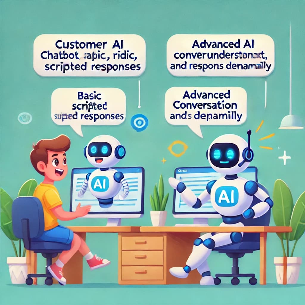 Chatbots vs conversational AI — no-code setup for customer support