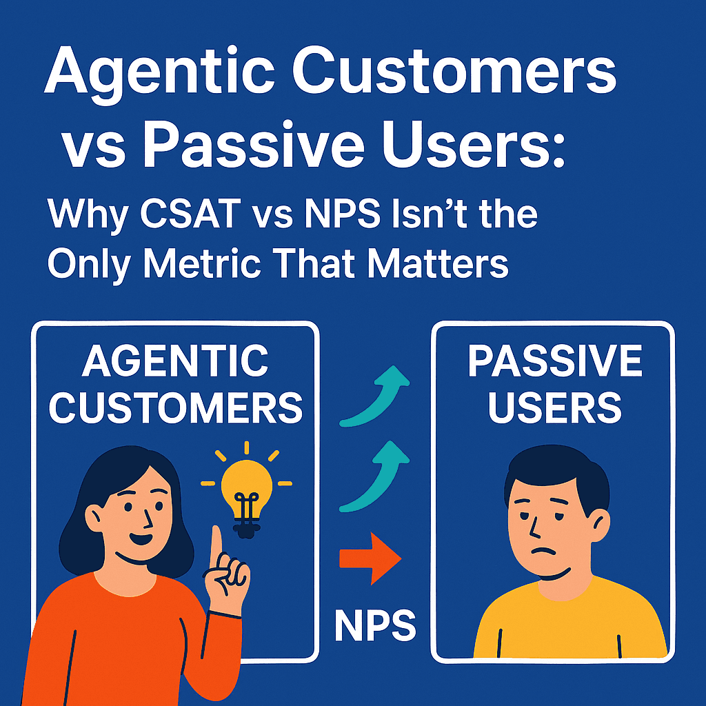 Agentic Customers vs Passive Users: Why CSAT vs NPS Isn’t the Only Metric That Matters